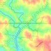 Mappa topografica Rockingham County, altitudine, rilievo