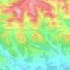 Mappa topografica La Rosa, altitudine, rilievo