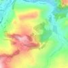 Mappa topografica Siberia, altitudine, rilievo