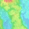 Mappa topografica Fort Belvoir, altitudine, rilievo