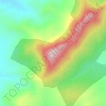 Mappa topografica Serra do Cedro, altitudine, rilievo