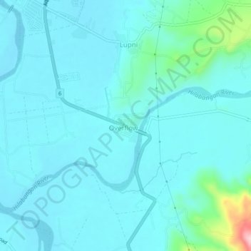 Mappa topografica Hilamonan, altitudine, rilievo