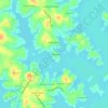 Mappa topografica Lakeside Estates, altitudine, rilievo