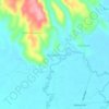 Mappa topografica Maluanluan, altitudine, rilievo