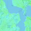 Mappa topografica Lighthouse Point, altitudine, rilievo
