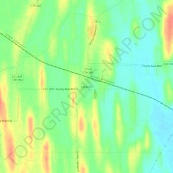 Mappa topografica Lebanon, altitudine, rilievo