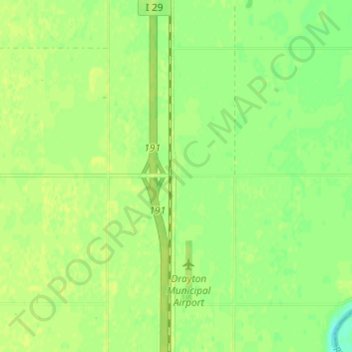 Mappa topografica Pittsburgh, altitudine, rilievo