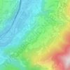 Mappa topografica Cleran, altitudine, rilievo