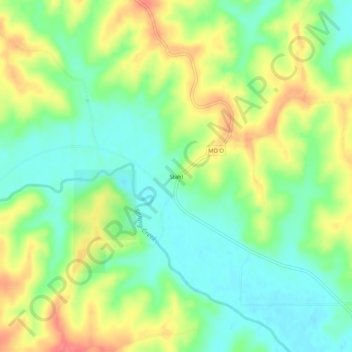 Mappa topografica Stahl, altitudine, rilievo