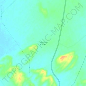 Mappa topografica Tikamsingh ki Dhani, altitudine, rilievo