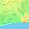 Mappa topografica Mitchells Plain, altitudine, rilievo