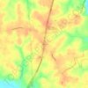 Mappa topografica Athens, altitudine, rilievo