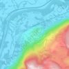 Mappa topografica Le Git, altitudine, rilievo