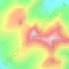 Mappa topografica Stob Dearg, altitudine, rilievo