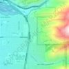 Mappa topografica Woodridge Terrace, altitudine, rilievo