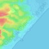 Mappa topografica Saint-Pierre-la-Mer, altitudine, rilievo