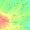 Mappa topografica Parigné, altitudine, rilievo