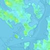 Mappa topografica Kerleguen, altitudine, rilievo