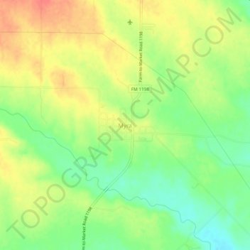Mappa topografica Myra, altitudine, rilievo