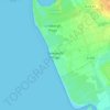 Mappa topografica Denneville Plage, altitudine, rilievo