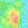 Mappa topografica Hoherlehme, altitudine, rilievo