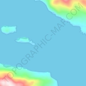 Mappa topografica Freshwater Bay, altitudine, rilievo