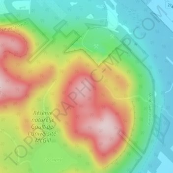 Mappa topografica La Quenouillère, altitudine, rilievo