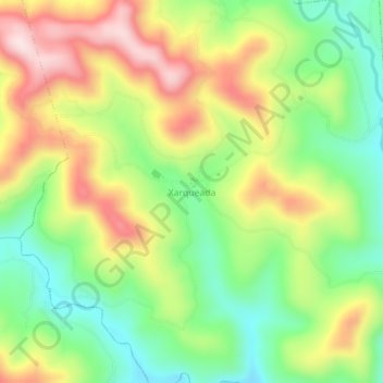 Mappa topografica Xarqueada, altitudine, rilievo