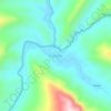 Mappa topografica Bichanak, altitudine, rilievo