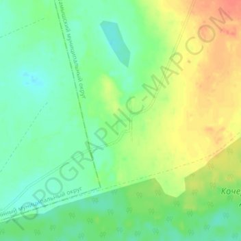 Mappa topografica Борок, altitudine, rilievo
