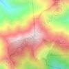 Mappa topografica Mount San Antonio, altitudine, rilievo
