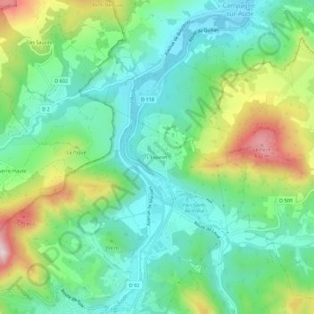 Mappa topografica L'Espinet, altitudine, rilievo