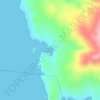 Mappa topografica Caleta Honoratos, altitudine, rilievo