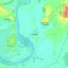 Mappa topografica Longney, altitudine, rilievo