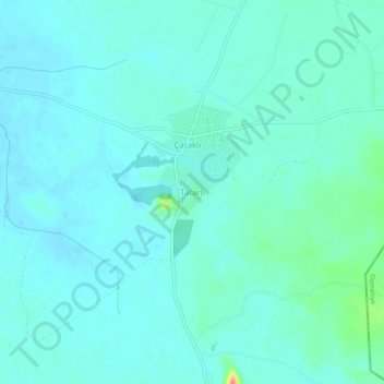 Mappa topografica Tatarlı, altitudine, rilievo