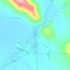 Mappa topografica Adin, altitudine, rilievo