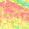 Mappa topografica Pont Rouas, altitudine, rilievo