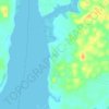Mappa topografica Catu, altitudine, rilievo