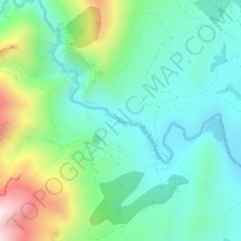 Mappa topografica Nacimiento del Río Luchena, altitudine, rilievo