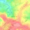 Mappa topografica La Févrie, altitudine, rilievo