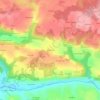 Mappa topografica Kermoisan, altitudine, rilievo