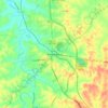 Mappa topografica Harrodsburg, altitudine, rilievo