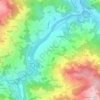Mappa topografica Saltino, altitudine, rilievo