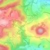 Mappa topografica Chaudet, altitudine, rilievo