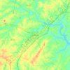 Mappa topografica Salisbury, altitudine, rilievo
