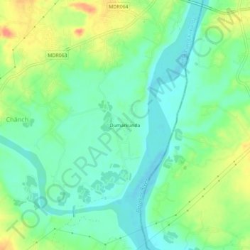 Mappa topografica Dumarkunda, altitudine, rilievo