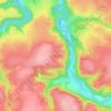 Mappa topografica Baillier le Franc, altitudine, rilievo
