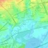 Mappa topografica Glenville, altitudine, rilievo