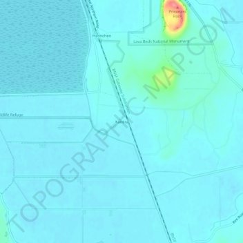 Mappa topografica Kandra, altitudine, rilievo