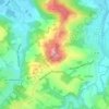 Mappa topografica le Turon, altitudine, rilievo
